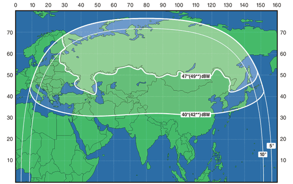 Карта покрытия thuraya